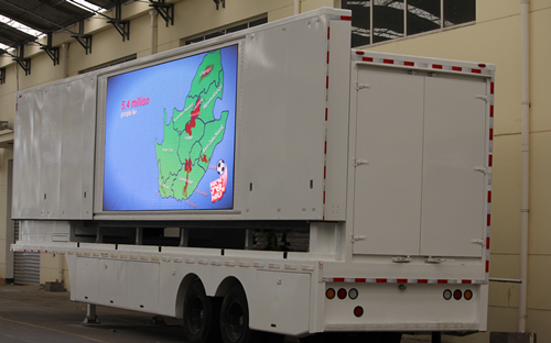 集装箱LED移动舞台车路演展示车